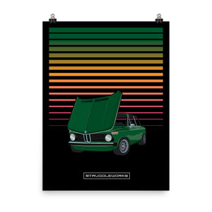 BMW 2002 Square Big Bumpers - Agave