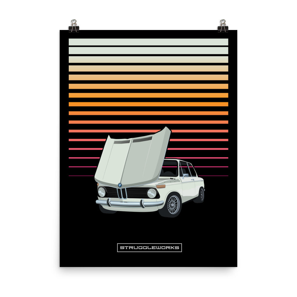 BMW 2002 Square Tail Euro Bumpers - Chaminox