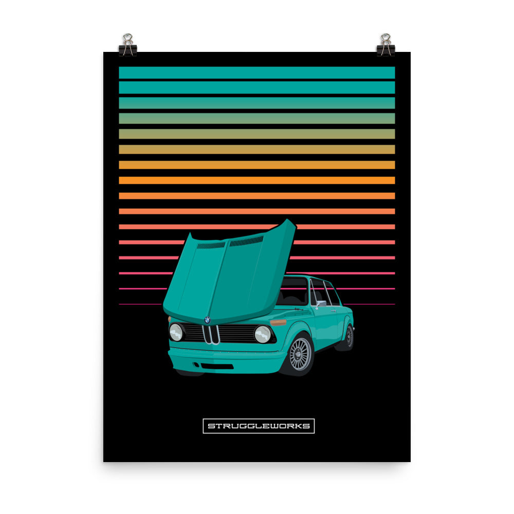 BMW 2002 Square Tail Turbo Kit - Turkis
