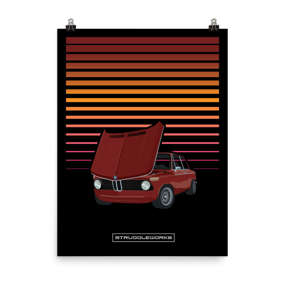 BMW 2002 Square No Bumpers - Malaga