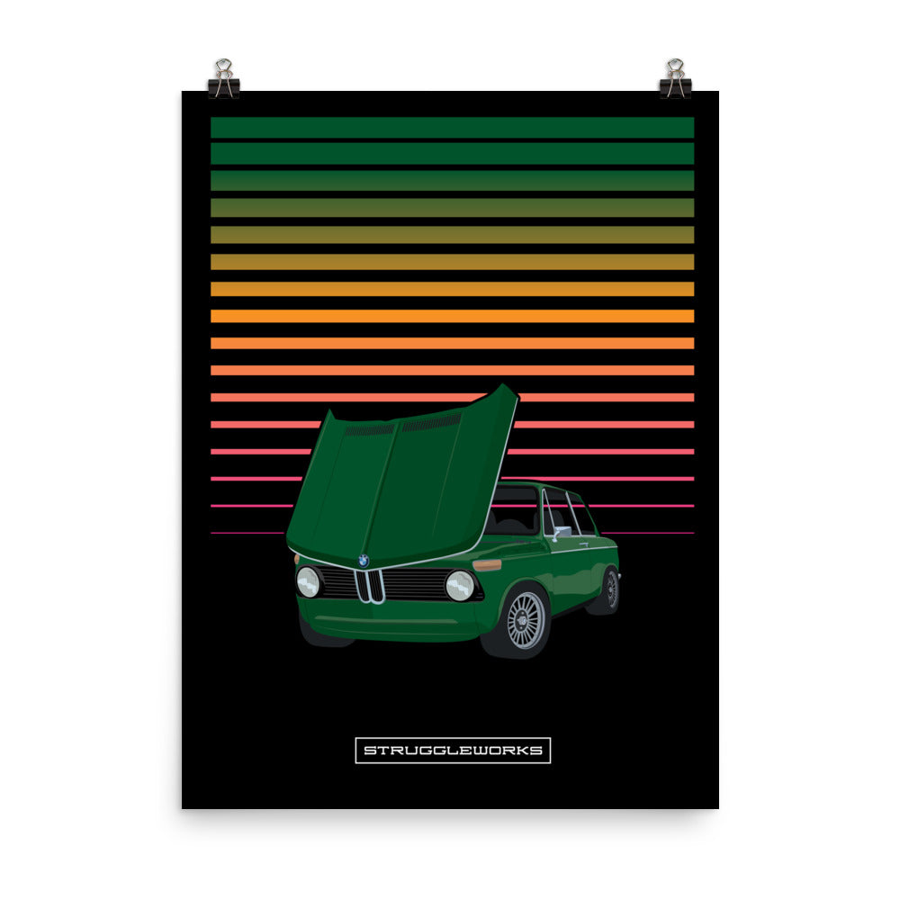 BMW 2002 Square No Bumpers - Agave