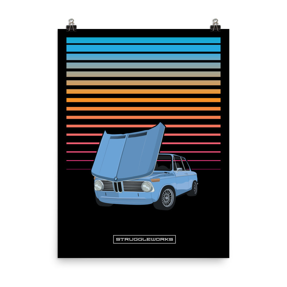 BMW 2002 Roundie No Bumpers  - YAS Marina Blue